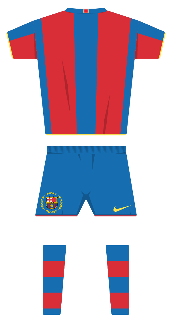 First kit season 2007/2008 back