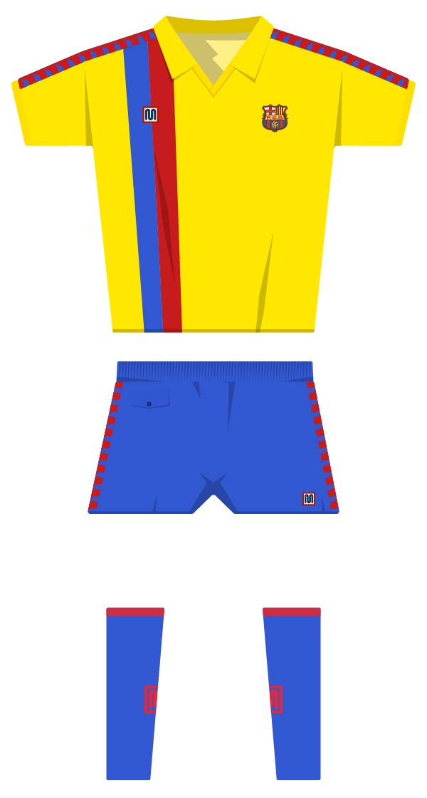 Second kit season 1981/1982 - 1989/1990