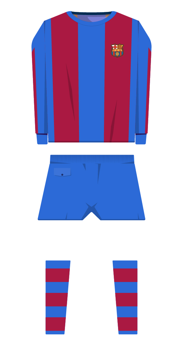Winter first team kit season 1970/1971 - 1978/1979