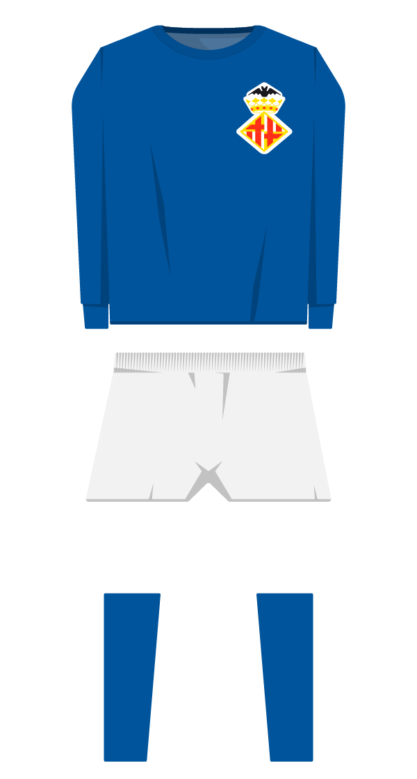 Inter-Cities Fairs Cup kit season 1950/1951 - 1959/1960