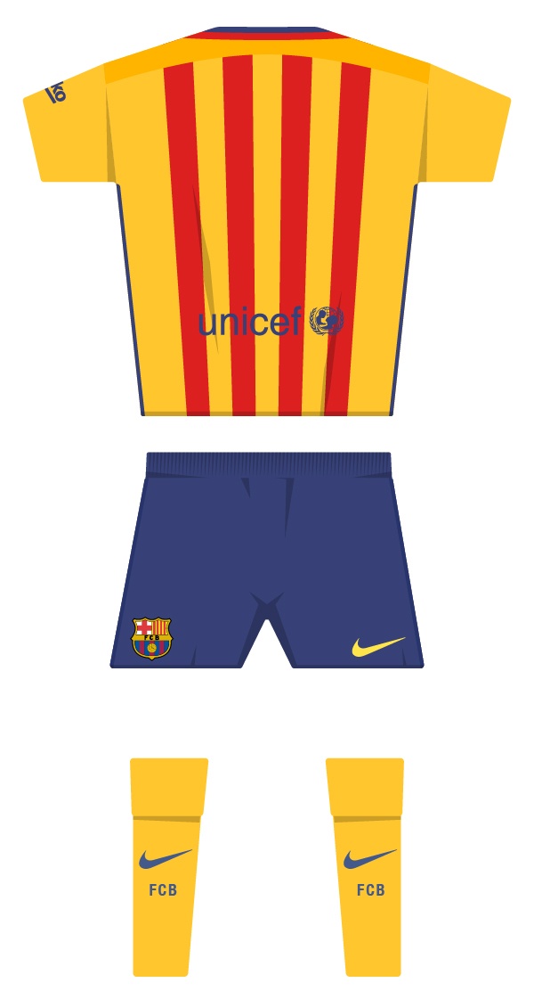 Second kit season 2015/2016 back