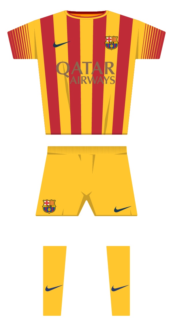 Second kit season 2013/2014 back